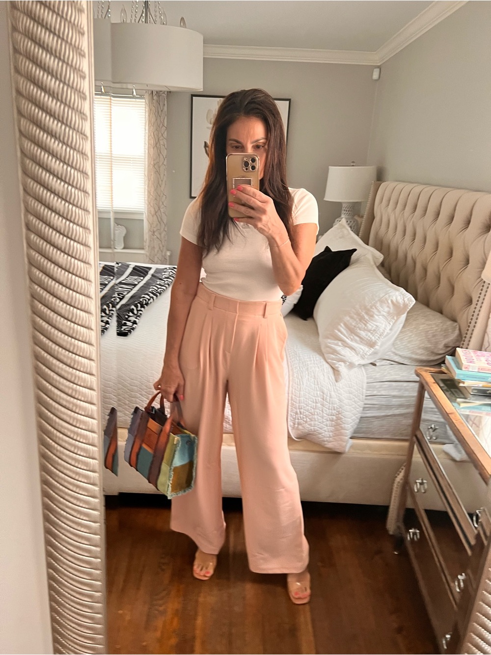 High-Waist Wide Leg pink Pants - HYFVE